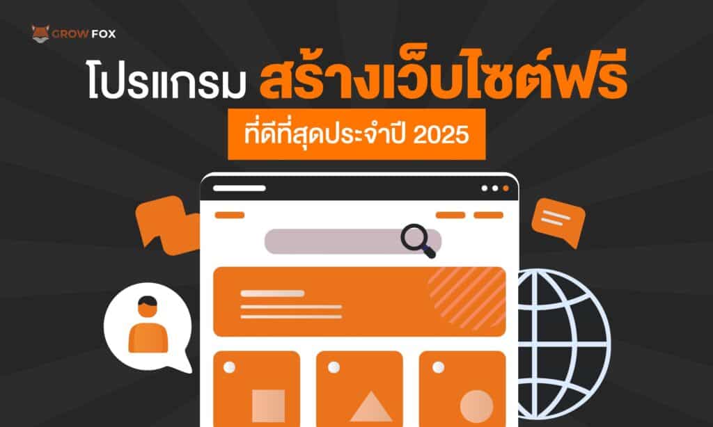 12 โปรแกรม สร้างเว็บไซต์ฟรี ประจำปี 2025